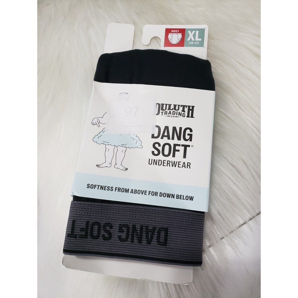 NEW XL Duluth Trading Co Dang Soft Briefs Underwear in BLACK
